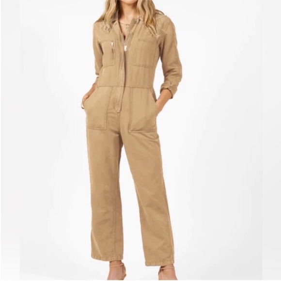 Outerknown XSmall Jumpsuit Station Jumpsuit in Sand coveralls tan khaki NWT
